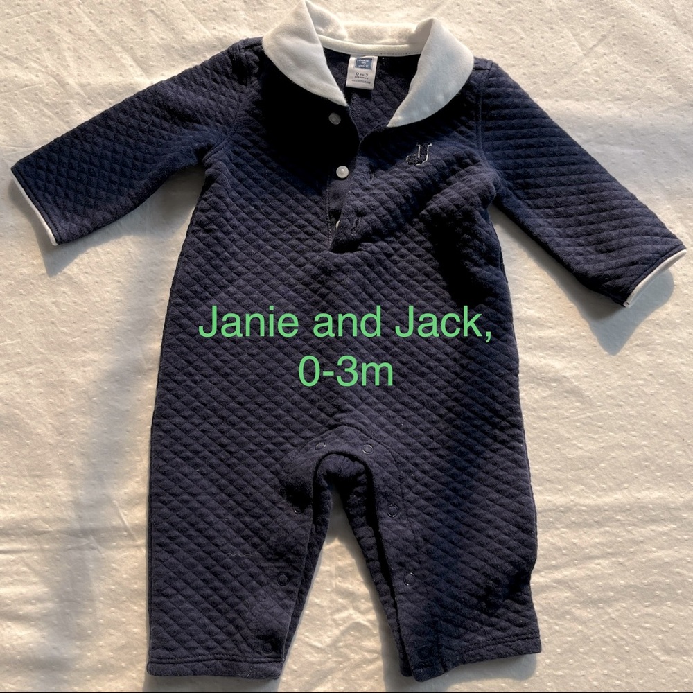 Janie and Jack onesie, 0-3m